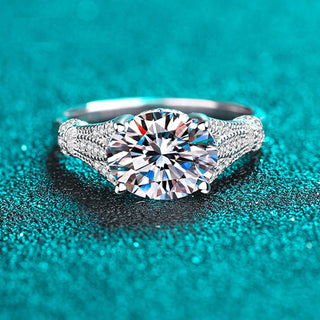 3ct Oval Cut Ornate Moissanite Ring - Premium Jewelry from Dazzling Delights - Just $131.25! Shop now at Dazzling Delights