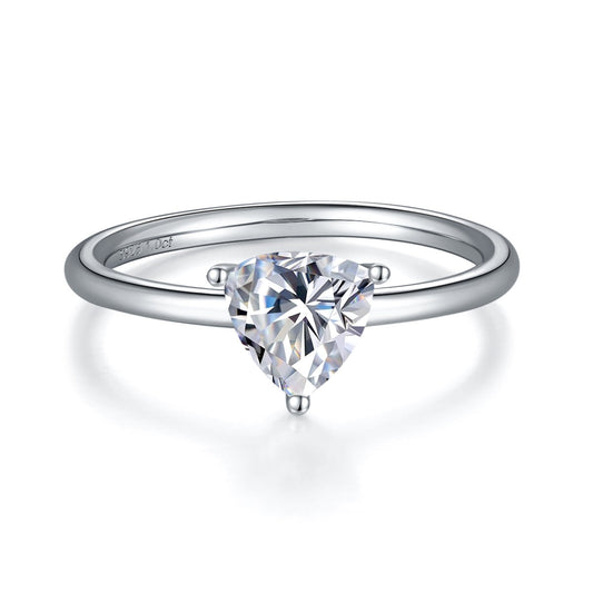 Trillion Cut Solitaire Moissanite Engagement Ring - Premium Jewelry from Dazzling Delights - Just $96.71! Shop now at Dazzling Delights