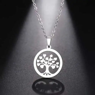 Silver Titanium Tree of Love Pendant Necklace - Premium Jewelry from Dazzling Delights - Just $13.12! Shop now at Dazzling Delights