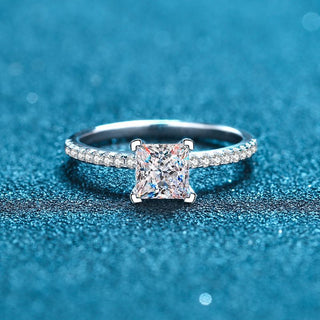 Princess Cut Moissanite Ring - Premium Jewelry from Dazzling Delights - Just $84! Shop now at Dazzling Delights