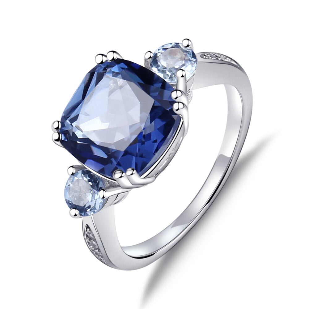 "The Blue Mystique" Natural Iolite Blue Mystic Quartz and Topaz Ring - Premium Jewelry from Dazzling Delights - Just $96.95! Shop now at Dazzling Delights