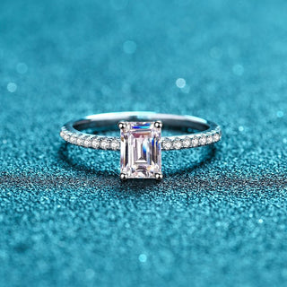 Emerald Cut Moissanite Ring - Premium Jewelry from Dazzling Delights - Just $84! Shop now at Dazzling Delights