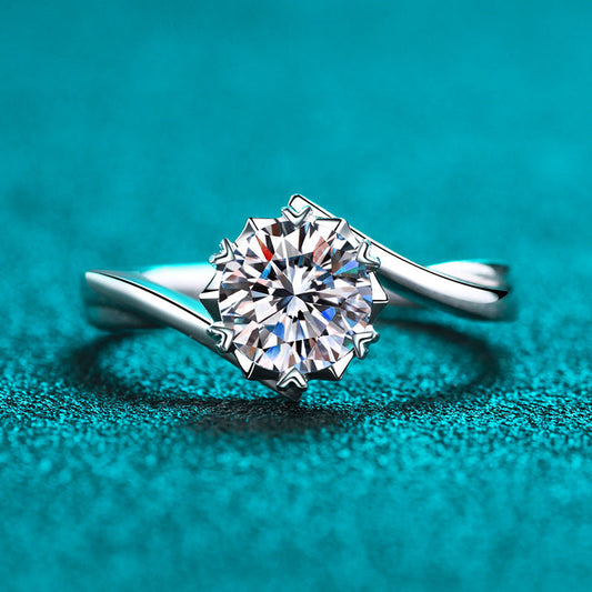 Morningstar Moissanite Engagement Ring - Premium Jewelry from Dazzling Delights - Just $64.46! Shop now at Dazzling Delights