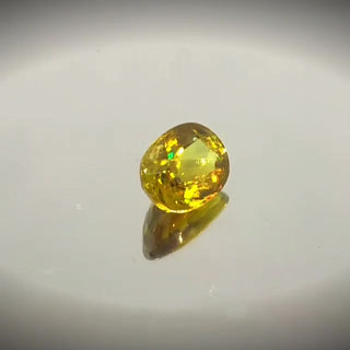 2.16ct Oval Cut Greenish Yellow Sphene With Rainbow Fire - Premium Jewelry from Dazzling Delights - Just $37.50! Shop now at Dazzling Delights