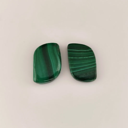 23.98ct Fancy Cabochon Malachite Pair - Premium Jewelry from Dazzling Delights - Just $8.21! Shop now at Dazzling Delights