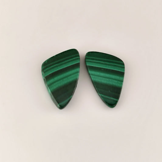 24.22ct Fancy Cabochon Malachite Pair - Premium Jewelry from Dazzling Delights - Just $8.21! Shop now at Dazzling Delights