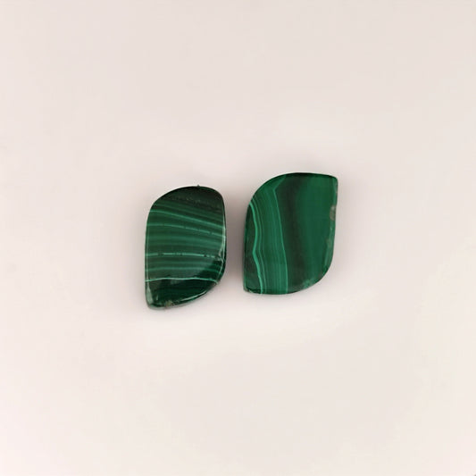 27.51ct Fancy Cabochon Malachite Pair - Premium Jewelry from Dazzling Delights - Just $8.21! Shop now at Dazzling Delights