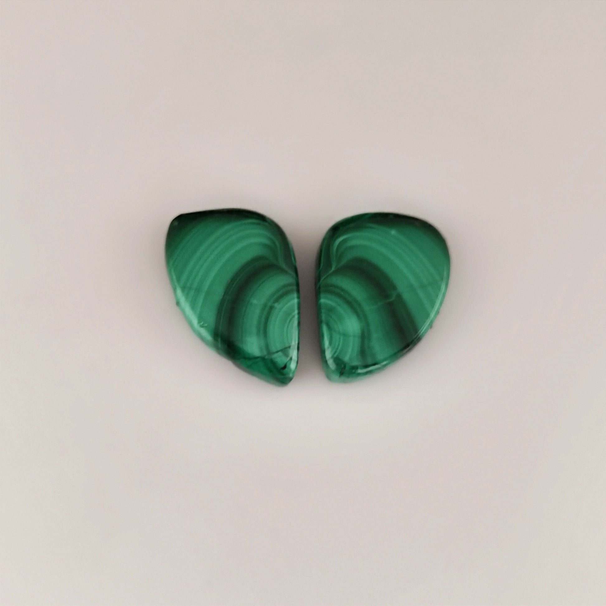 28.4ct Fancy Cabochon Malachite Pair - Premium Jewelry from Dazzling Delights - Just $8.21! Shop now at Dazzling Delights