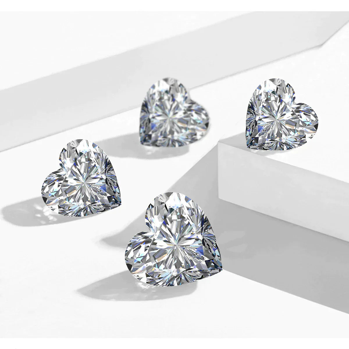 Heart Cut Moissanites - Premium Jewelry from Dazzling Delights - Just $85.95! Shop now at Dazzling Delights