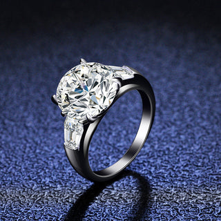 5ct Round Brilliant Cut Moissanite Ring - Premium Jewelry from Dazzling Delights - Just $235.95! Shop now at Dazzling Delights