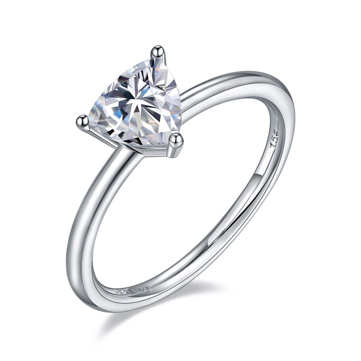 Trillion Cut Solitaire Moissanite Engagement Ring - Premium Jewelry from Dazzling Delights - Just $96.71! Shop now at Dazzling Delights