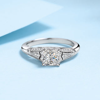 Ornate Princess Cut Moissanite Ring - Premium Jewelry from Dazzling Delights - Just $137.95! Shop now at Dazzling Delights