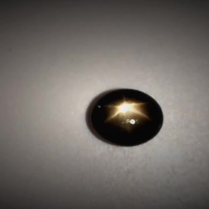 3.21ct Oval Cabochon Black Star Sapphire - Premium Jewelry from Dazzling Delights - Just $35.21! Shop now at Dazzling Delights