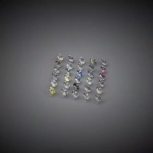 3.45ct 30pcs Round Cut Multi-Colour Pastel Sapphire Lot - Premium Jewelry from Dazzling Delights - Just $115.46! Shop now at Dazzling Delights