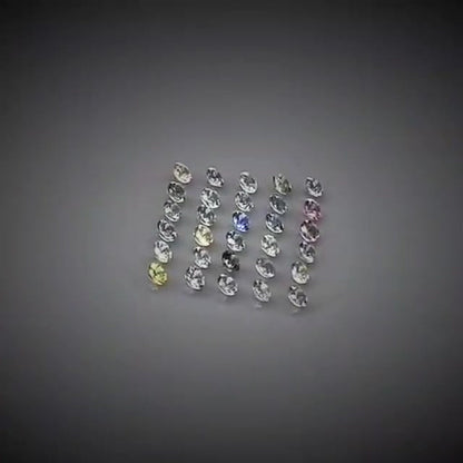 3.45ct 30pcs Round Cut Multi-Colour Pastel Sapphire Lot - Premium Jewelry from Dazzling Delights - Just $115.46! Shop now at Dazzling Delights