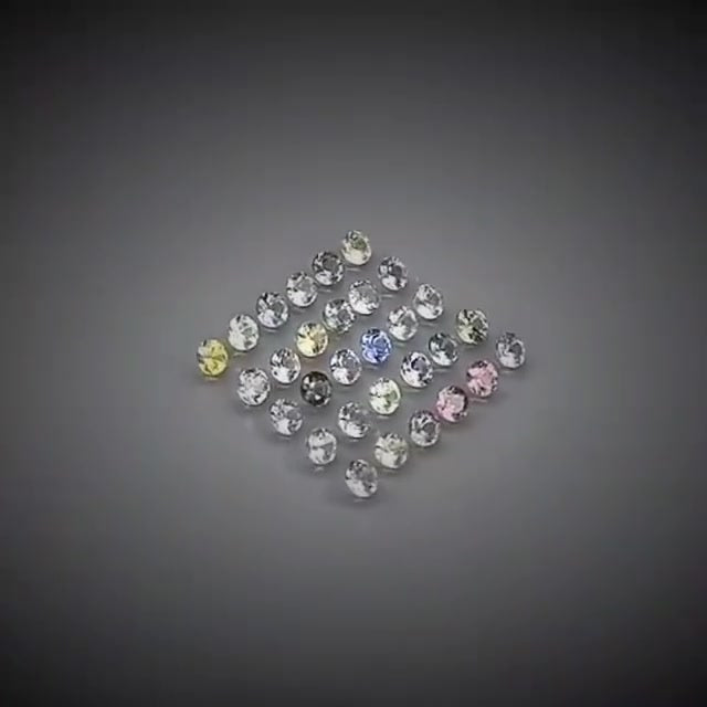 3.45ct 30pcs Round Cut Multi-Colour Pastel Sapphire Lot - Premium Jewelry from Dazzling Delights - Just $115.46! Shop now at Dazzling Delights