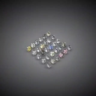 3.45ct 30pcs Round Cut Multi-Colour Pastel Sapphire Lot - Premium Jewelry from Dazzling Delights - Just $153.95! Shop now at Dazzling Delights