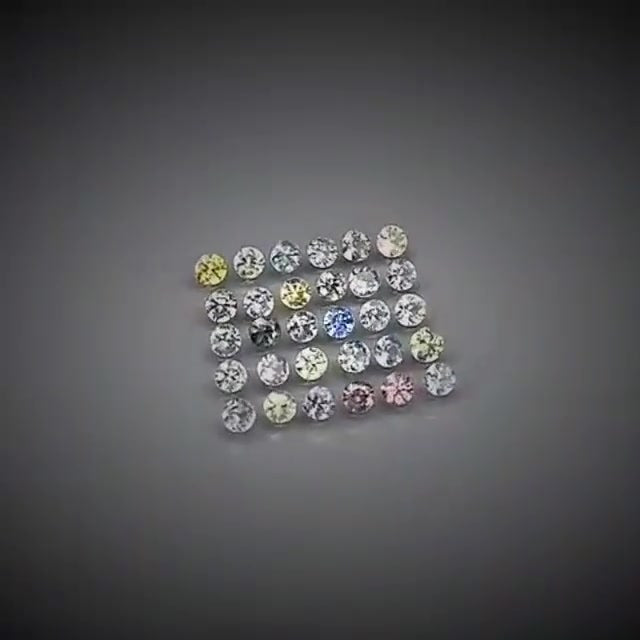 3.45ct 30pcs Round Cut Multi-Colour Pastel Sapphire Lot - Premium Jewelry from Dazzling Delights - Just $115.46! Shop now at Dazzling Delights