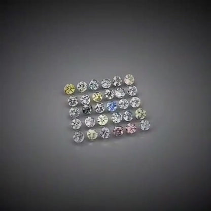 3.45ct 30pcs Round Cut Multi-Colour Pastel Sapphire Lot - Premium Jewelry from Dazzling Delights - Just $115.46! Shop now at Dazzling Delights