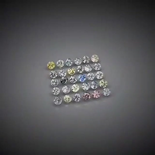 3.45ct 30pcs Round Cut Multi-Colour Pastel Sapphire Lot - Premium Jewelry from Dazzling Delights - Just $115.46! Shop now at Dazzling Delights