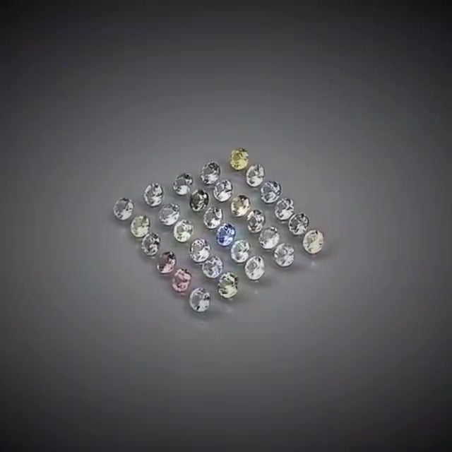 3.45ct 30pcs Round Cut Multi-Colour Pastel Sapphire Lot - Premium Jewelry from Dazzling Delights - Just $115.46! Shop now at Dazzling Delights