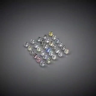 3.45ct 30pcs Round Cut Multi-Colour Pastel Sapphire Lot - Premium Jewelry from Dazzling Delights - Just $153.95! Shop now at Dazzling Delights