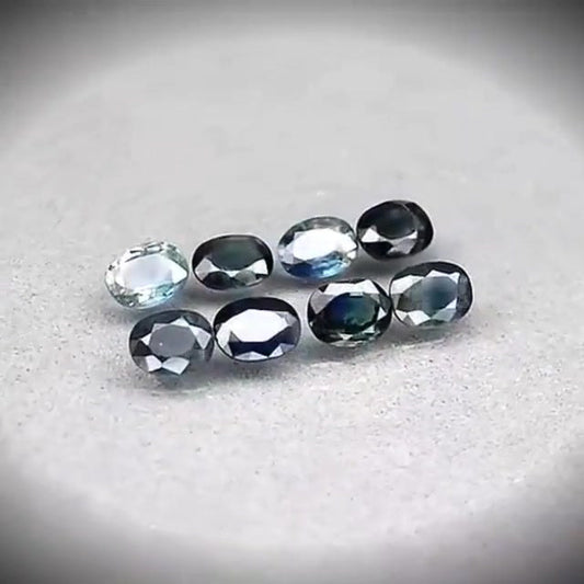 3.80ct 8pcs Oval Cut Greenish Blue Sapphire Lot - Premium Jewelry from Dazzling Delights - Just $56.21! Shop now at Dazzling Delights