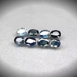 3.80ct 8pcs Oval Cut Greenish Blue Sapphire Lot - Premium Jewelry from Dazzling Delights - Just $74.95! Shop now at Dazzling Delights