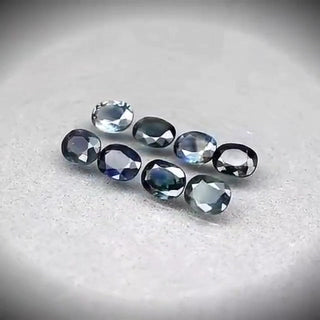 3.80ct 8pcs Oval Cut Greenish Blue Sapphire Lot - Premium Jewelry from Dazzling Delights - Just $74.95! Shop now at Dazzling Delights