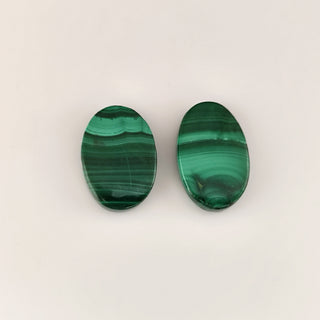 31.18ct Oval Cabochon Malachite Pair - Premium Jewelry from Dazzling Delights - Just $5.62! Shop now at Dazzling Delights