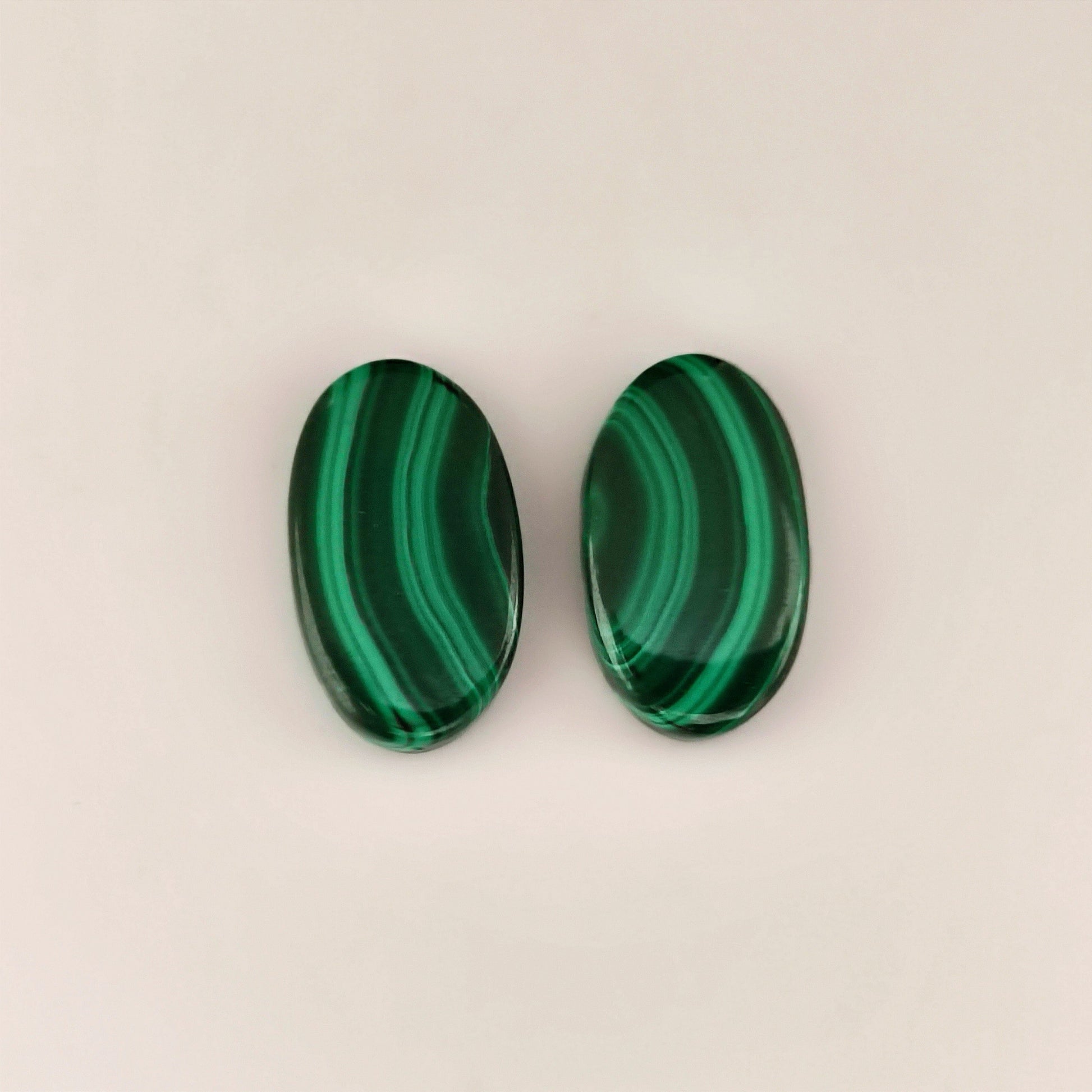 31.00ct Oval Cabochon Malachite Pair - Premium Jewelry from Dazzling Delights - Just $10.95! Shop now at Dazzling Delights