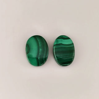 32.25ct Oval Cabochon Malachite Pair - Premium Jewelry from Dazzling Delights - Just $5.62! Shop now at Dazzling Delights