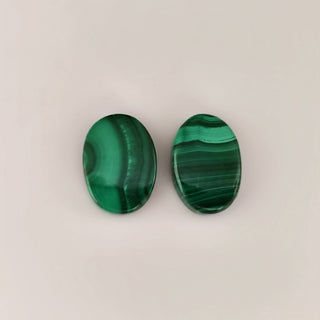 32.25ct Oval Cabochon Malachite Pair - Premium Jewelry from Dazzling Delights - Just $10.95! Shop now at Dazzling Delights