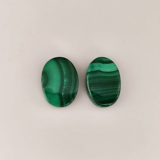 32.25ct Oval Cabochon Malachite Pair - Premium Jewelry from Dazzling Delights - Just $8.21! Shop now at Dazzling Delights