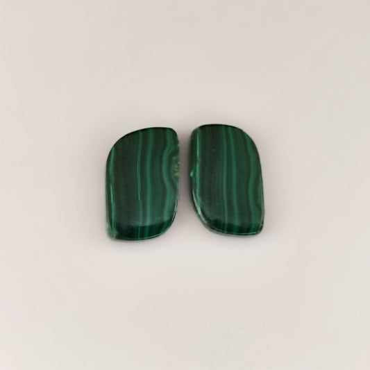 35.17ct Fancy Cabochon Malachite Pair - Premium Jewelry from Dazzling Delights - Just $8.21! Shop now at Dazzling Delights