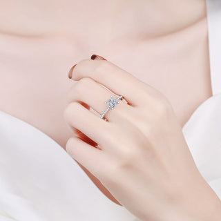 Princess Cut Moissanite Ring - Premium Jewelry from Dazzling Delights - Just $84! Shop now at Dazzling Delights