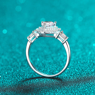 Heart Cut Moissanite Double Halo Ring - Premium Jewelry from Dazzling Delights - Just $137.95! Shop now at Dazzling Delights