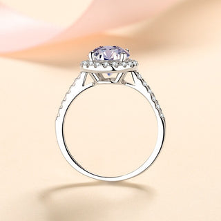 Oval Cut Moissanite Halo Ring - Premium Jewelry from Dazzling Delights - Just $107.95! Shop now at Dazzling Delights