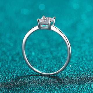 4.5mm Princess Cut Solitaire Moissanite Engagement Ring - Premium Jewelry from Dazzling Delights - Just $107.95! Shop now at Dazzling Delights