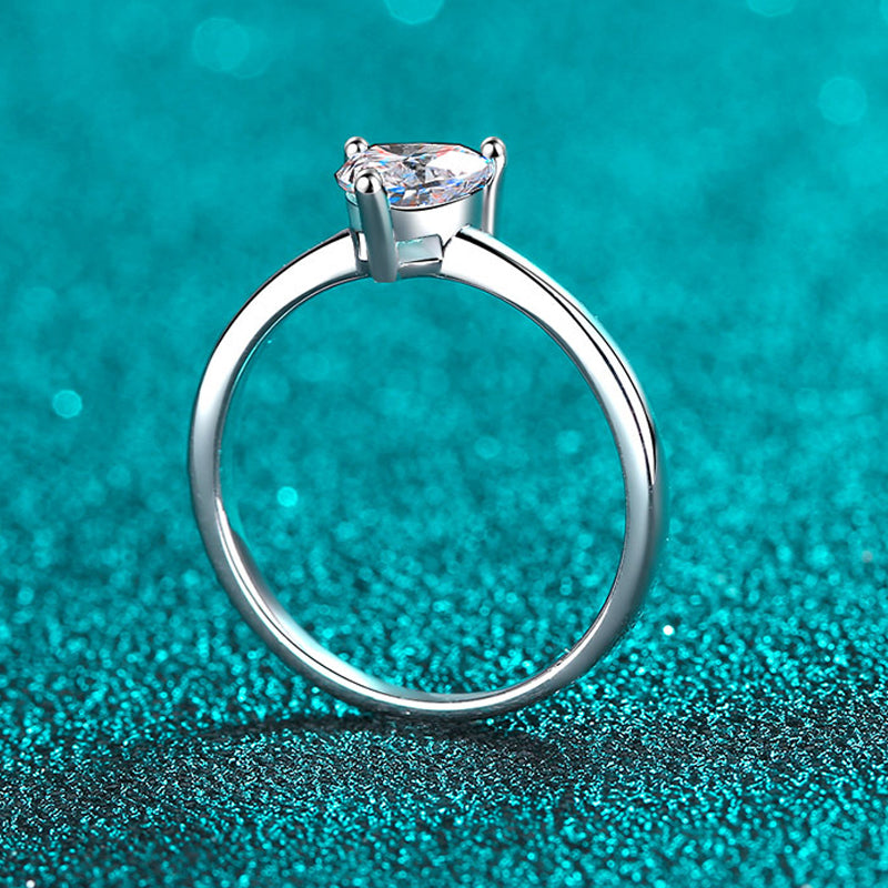 Heart Cut Solitaire Moissanite Engagement Ring - Premium Jewelry from Dazzling Delights - Just $80.96! Shop now at Dazzling Delights