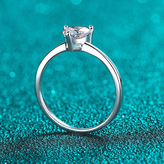 Heart Cut Solitaire Moissanite Engagement Ring - Premium Jewelry from Dazzling Delights - Just $65.62! Shop now at Dazzling Delights