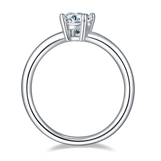 Oval Cut Solitaire Moissanite Engagement Ring - Premium Jewelry from Dazzling Delights - Just $78.75! Shop now at Dazzling Delights