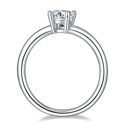 Oval Cut Solitaire Moissanite Engagement Ring - Premium Jewelry from Dazzling Delights - Just $96.71! Shop now at Dazzling Delights