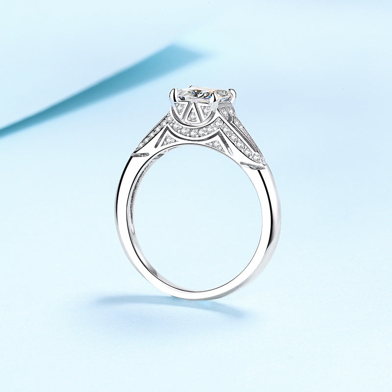 Ornate Princess Cut Moissanite Ring - Premium Jewelry from Dazzling Delights - Just $103.46! Shop now at Dazzling Delights