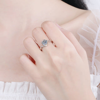 Morningstar Moissanite Engagement Ring - Premium Jewelry from Dazzling Delights - Just $52.50! Shop now at Dazzling Delights