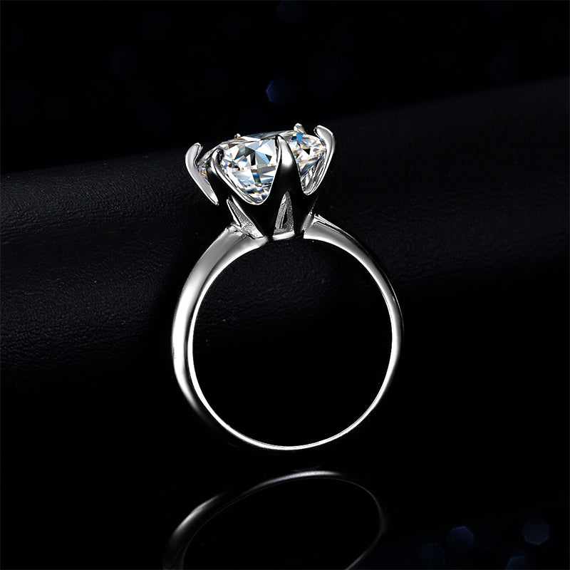 5ct 11mm 6 Prong Solitaire Moissanite Engagement Ring - Premium Jewelry from Dazzling Delights - Just $241.46! Shop now at Dazzling Delights