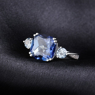 "The Blue Mystique" Natural Iolite Blue Mystic Quartz and Topaz Ring - Premium Jewelry from Dazzling Delights - Just $58.50! Shop now at Dazzling Delights