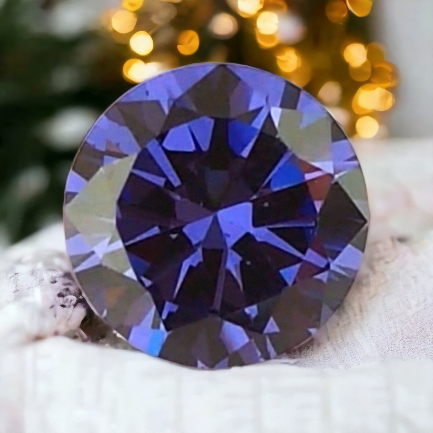 6.15ct Round Cut Synthetic Tanzanite - Premium Jewelry from Dazzling Delights - Just $61.95! Shop now at Dazzling Delights