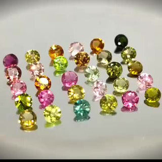 6.25ct 30pcs Round Cut Multi-Colour Tourmaline Lot - Premium Jewelry from Dazzling Delights - Just $75! Shop now at Dazzling Delights