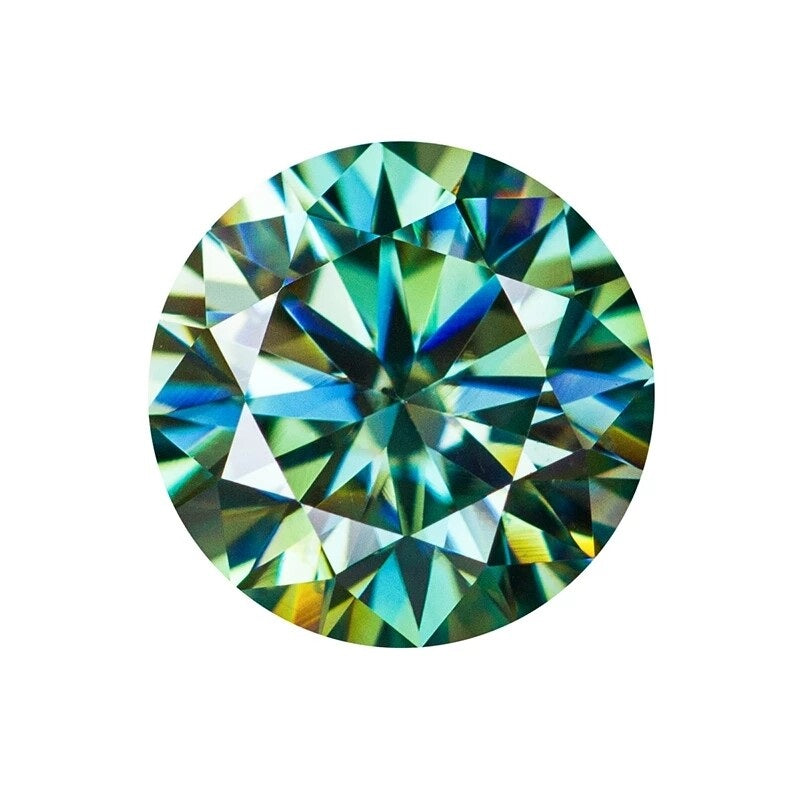 Blueish Green (Aqua) Moissanites - Premium Jewelry from Dazzling Delights - Just $64.46! Shop now at Dazzling Delights